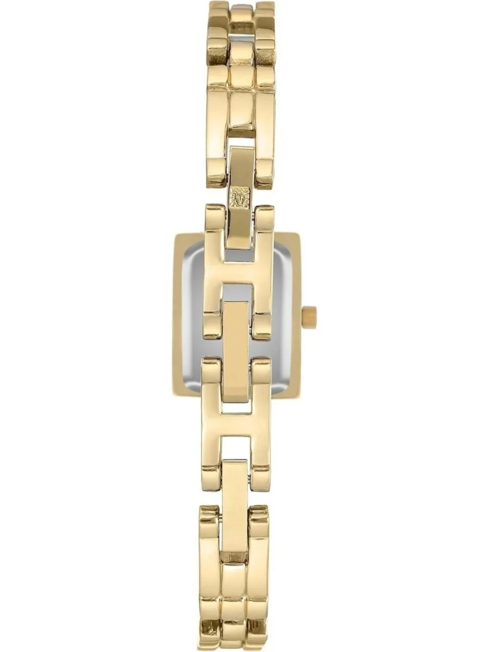Anne Klein Women Gold Black Analog Japanese Quartz Fashion Bracelet Square Watch